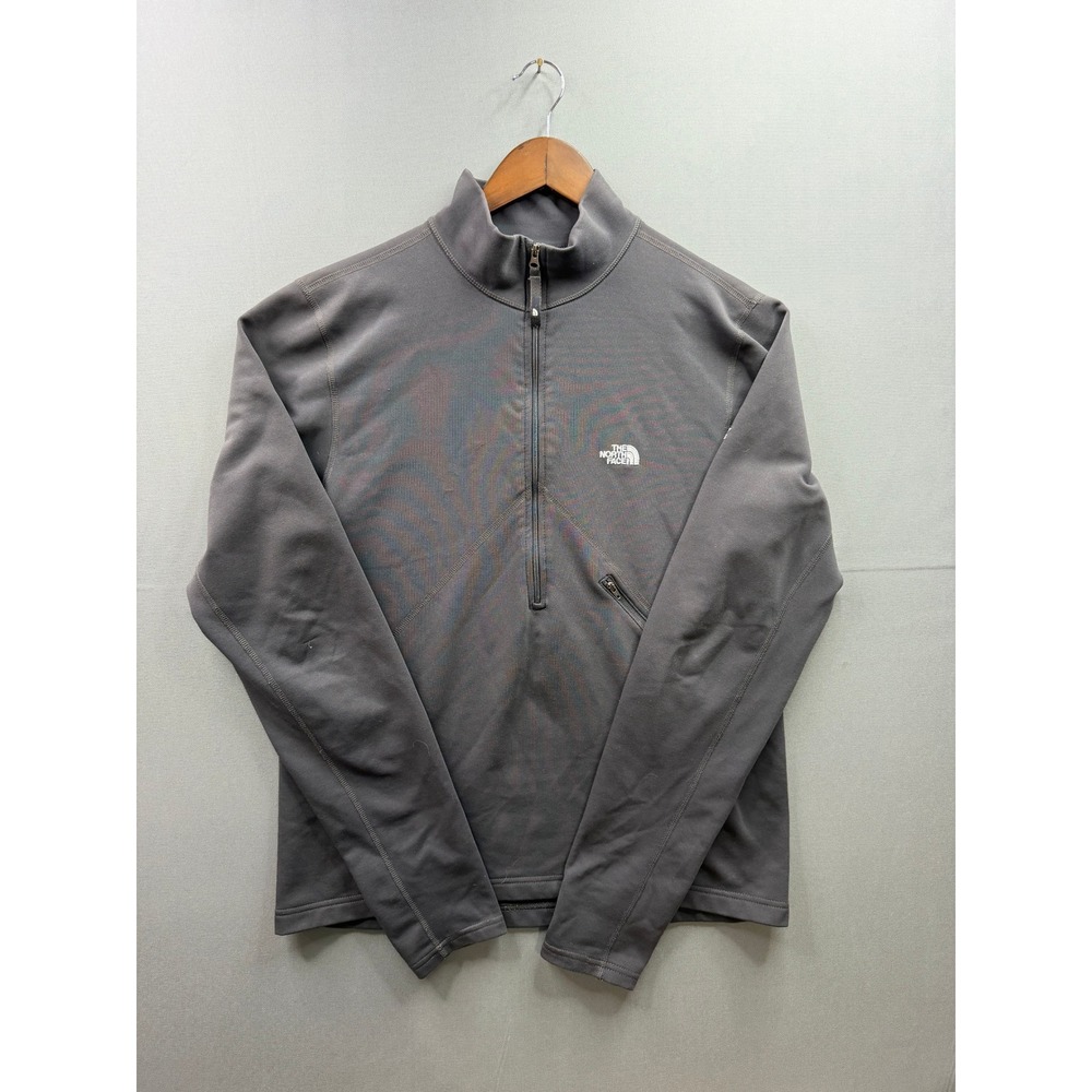 The North Face Pullover Mens Gray Flight Series Quarter Zip‎ Mock Neck Medium